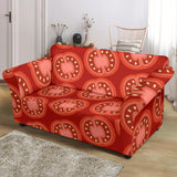 Sliced Tomato Pattern Loveseat Couch Slipcover