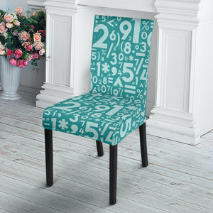 Math Pattern Print Design 05 Dining Chair Slipcover