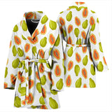 Papaya Pattern Theme Women Bathrobe