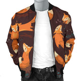 Fox Pattern Men Bomber Jacket