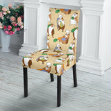 Guinea Pig Pattern Print Design 02 Dining Chair Slipcover