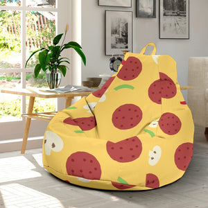 Pizza Salami Mushroom Texture Pattern Bean Bag Cover