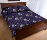 Sleeping Sea Lion Pattern Quilt Bed Set