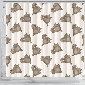 Sea Lion Pattern Shower Curtain Fulfilled In US