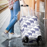 Elephant Pattern Background Luggage Covers