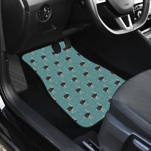 Ostrich Pattern Print Design 01 Front Car Mats