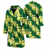 Tennis Pattern Print Design 04 Men Bathrobe