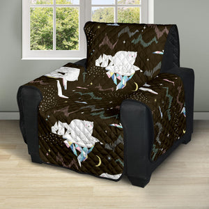 Polar Bear Pattern Background Recliner Cover Protector