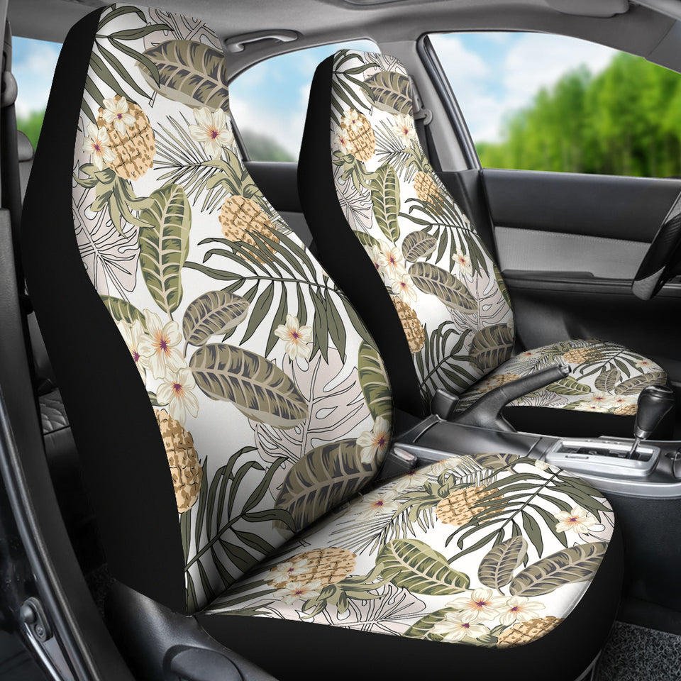 Pineapple Leave flower Pattern Universal Fit Car Seat Covers