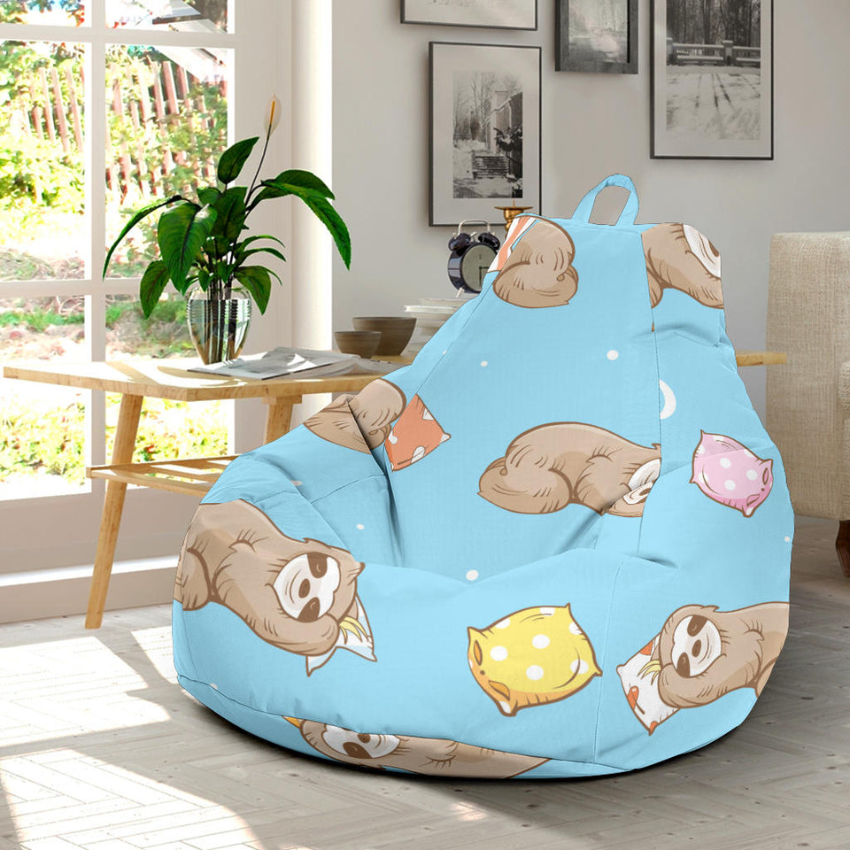 Sleep Sloth Pattern Bean Bag Cover