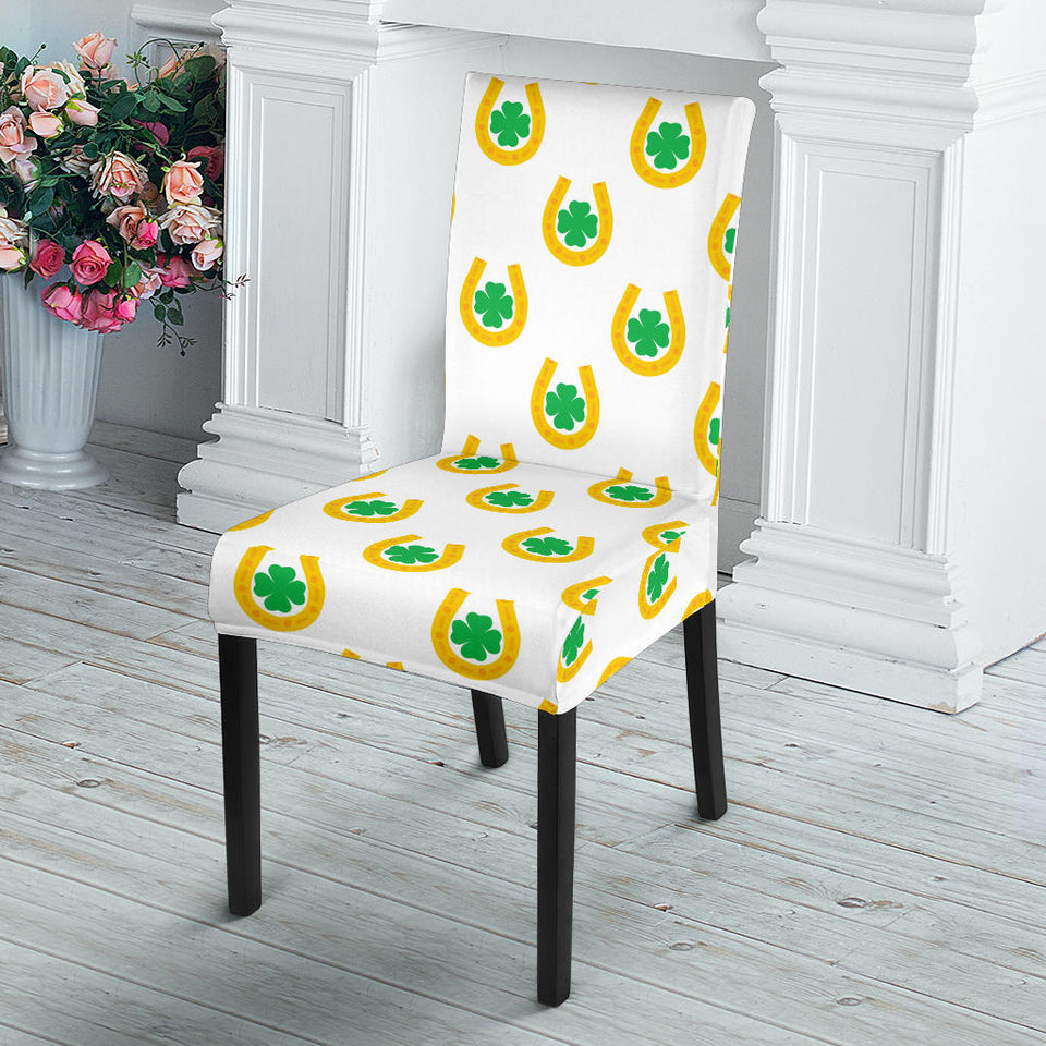 Horseshoes Pattern Print Design 03 Dining Chair Slipcover