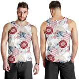 Japanese Fan Pattern Men Tank Top