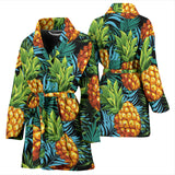 Pineapple Pattern Women Bathrobe