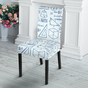 Math Pattern Print Design 03 Dining Chair Slipcover
