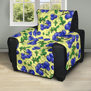 Blueberry Leaves Pattern Recliner Cover Protector