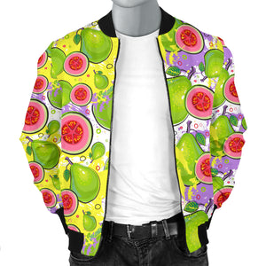 Guava Pattern Men Bomber Jacket