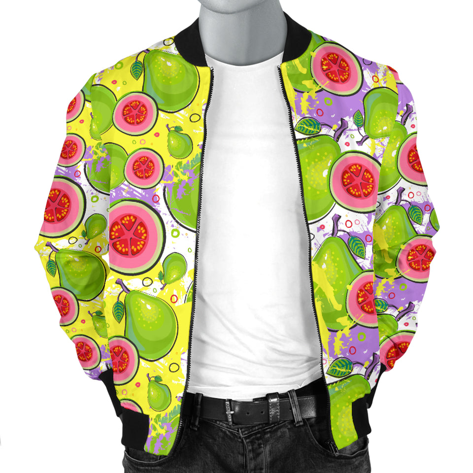 Guava Pattern Men Bomber Jacket