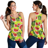 Watermelon Theme Pattern Women Racerback Tank Top