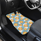 Lion Pattern Print Design 05 Front and Back Car Mats