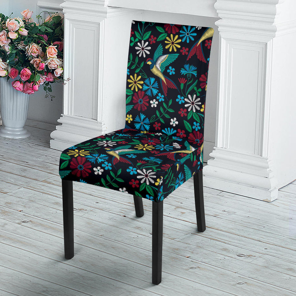 Swallow Pattern Print Design 04 Dining Chair Slipcover
