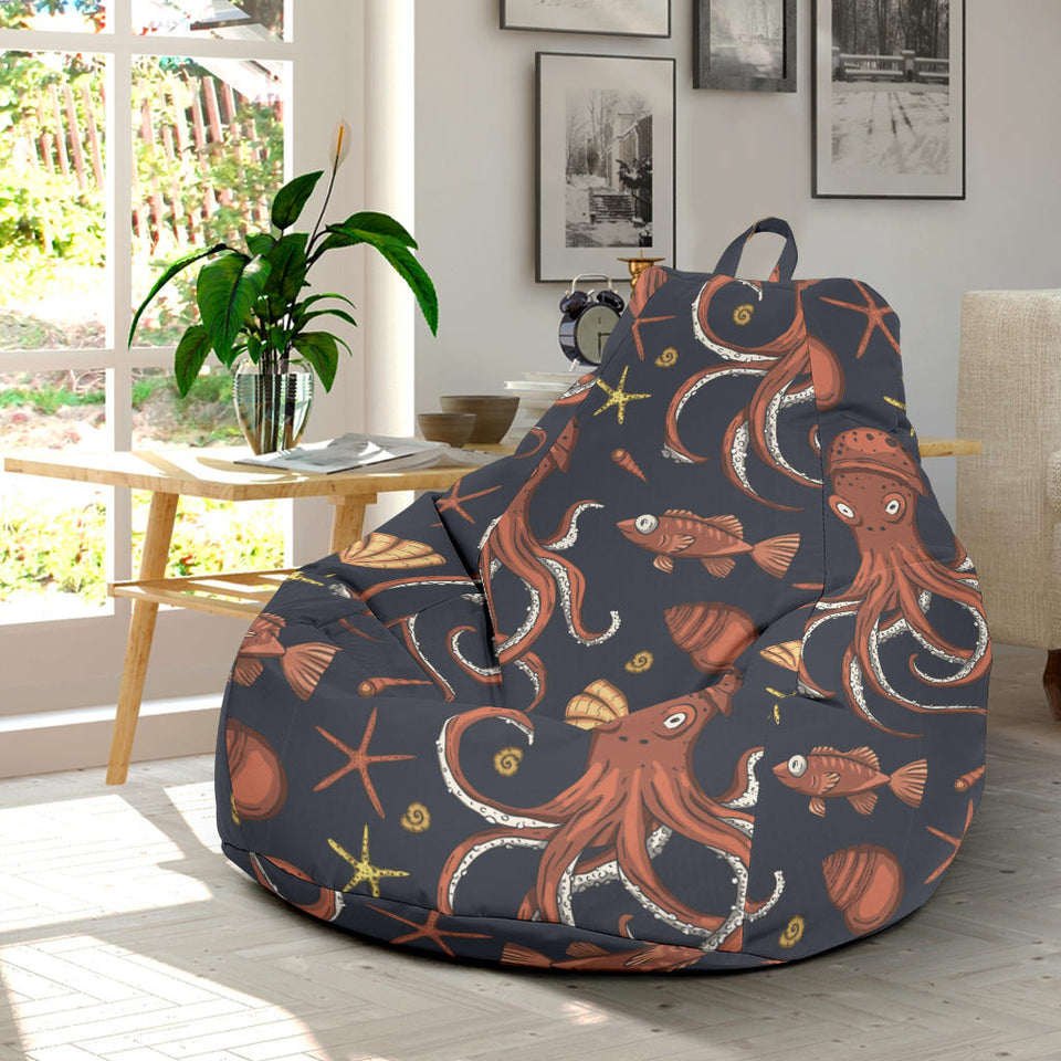 Octopus Pattern Bean Bag Cover