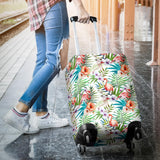 Flamingo Flower Leaves Pattern Luggage Covers