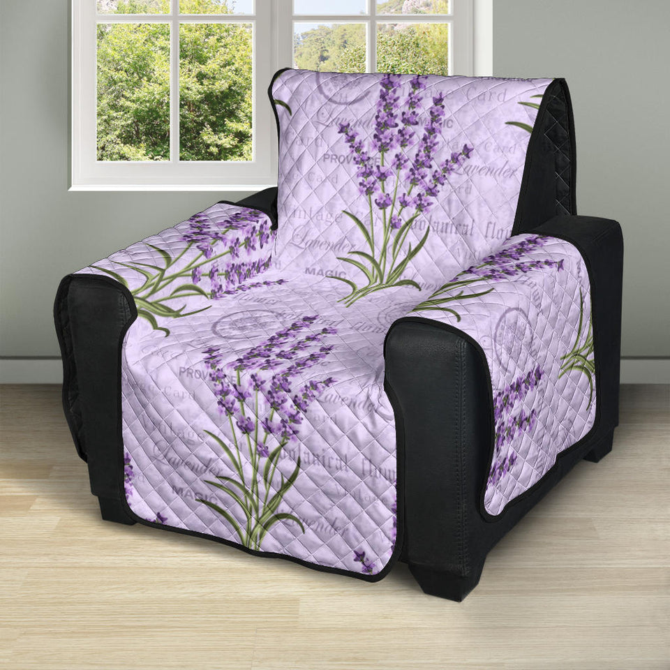 Lavender Pattern Background Recliner Cover Protector