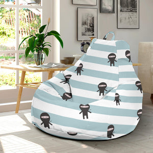 Ninja Pattern Stripe Background Bean Bag Cover