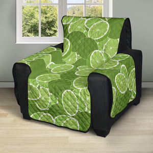 Lime Pattern Background Recliner Cover Protector