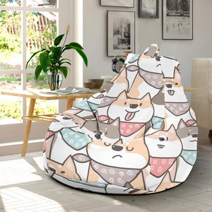 Shiba Inu Pattern Bean Bag Cover