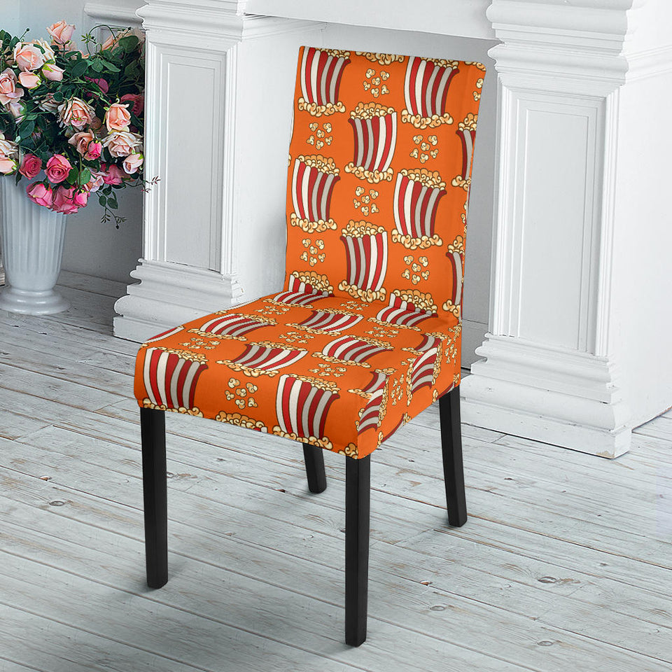 Popcorn Pattern Print Design 05 Dining Chair Slipcover