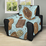 Hand Drawn Cocoa Pattern Recliner Cover Protector