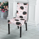 Hedgehog Pattern Print Design 04 Dining Chair Slipcover
