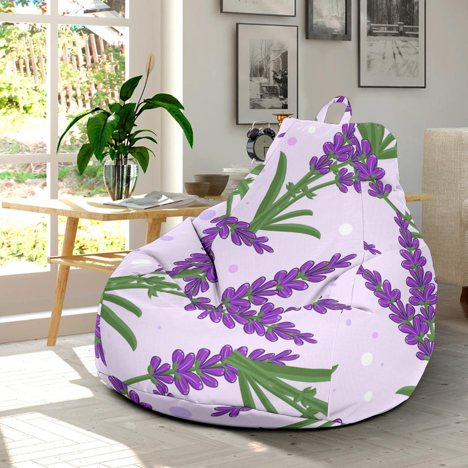 Lavender Pattern Bean Bag Cover