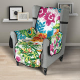 Colorful Peacock Pattern Chair Cover Protector