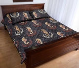 Seahorse Pattern Quilt Bed Set