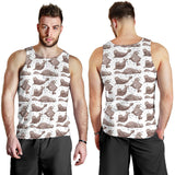 Sea Lion Pattern Background Men Tank Top