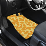 Potato Chips Pattern Print Design 04 Front and Back Car Mats