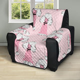 Poodle Pattern Recliner Cover Protector