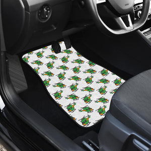 Green Amy Helicopter Pattern Front Car Mats