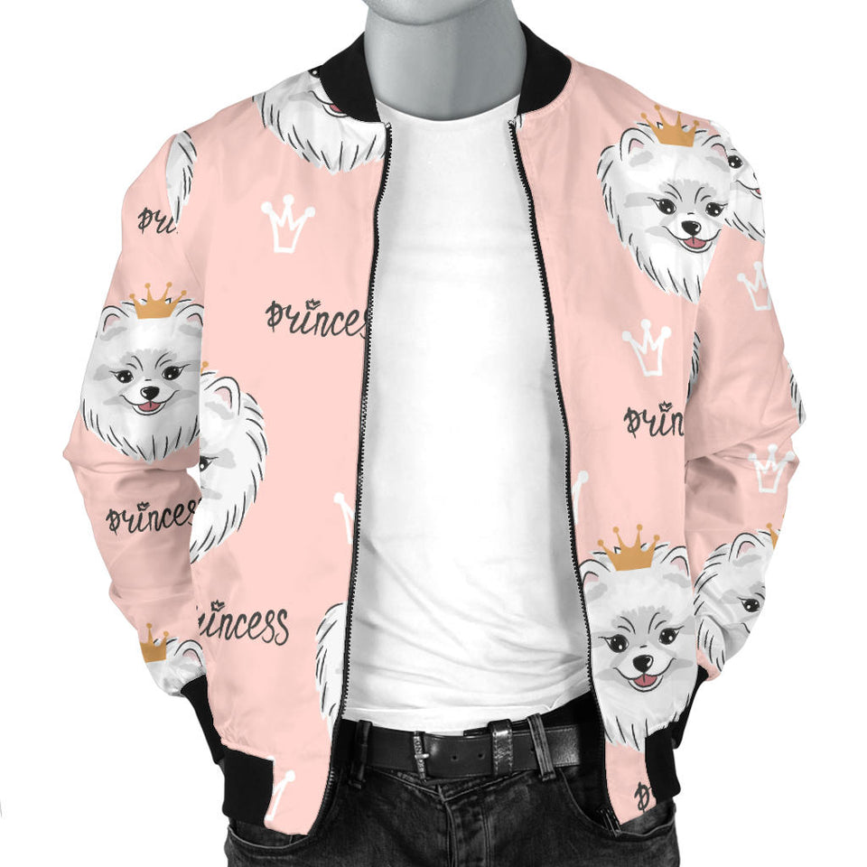 Pomeranian Pattern Men Bomber Jacket