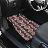 Snail Pattern Print Design 03 Front and Back Car Mats