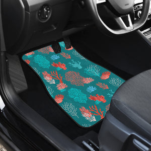 Coral Reef Pattern Print Design 04 Front Car Mats