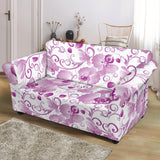 Orchid Pattern Loveseat Couch Slipcover