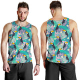 Toucan Pattern Background Men Tank Top