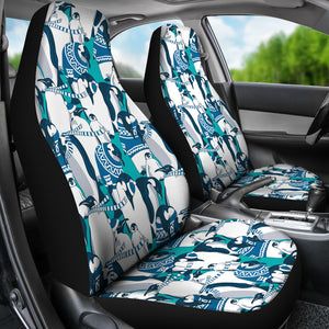 Penguin Pattern Universal Fit Car Seat Covers