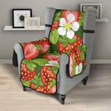 Strawberry Leaves Flower Pattern Chair Cover Protector