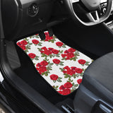 Rose Pattern Print Design 05 Front and Back Car Mats