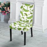 Green Peas Pattern Print Design 02 Dining Chair Slipcover
