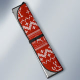 Deer Sweater Printed Red Pattern Car Sun Shade